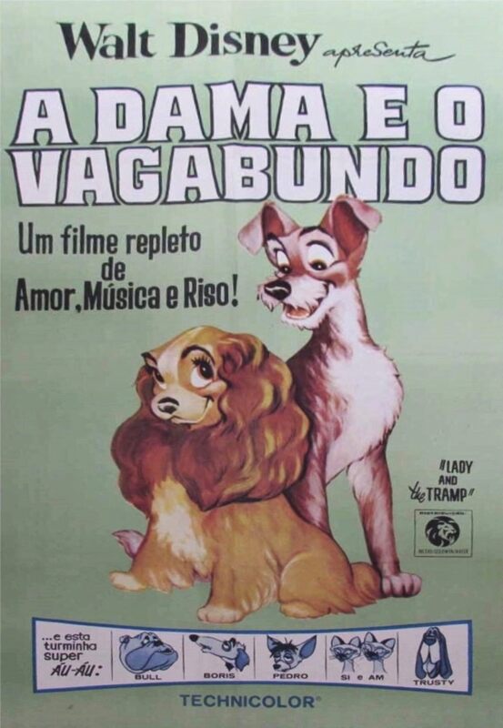 Dublagens de A Dama e o Vagabundo (1955) - A Memória da Dublagem